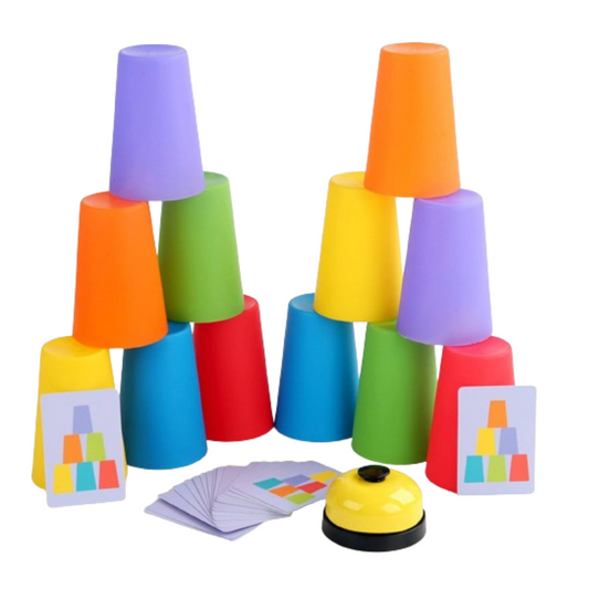 Vasos Apilables Reto Duo Juego de Mesa Familiar