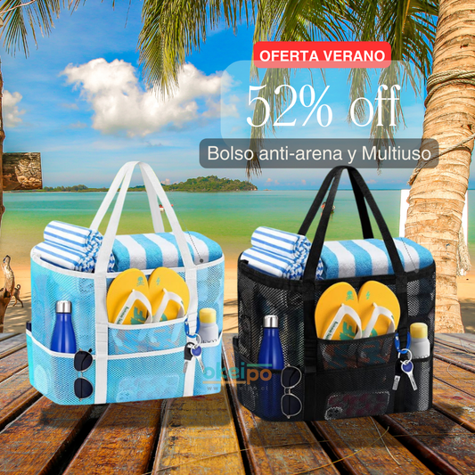 Bolso Malla Anti Arena Playa