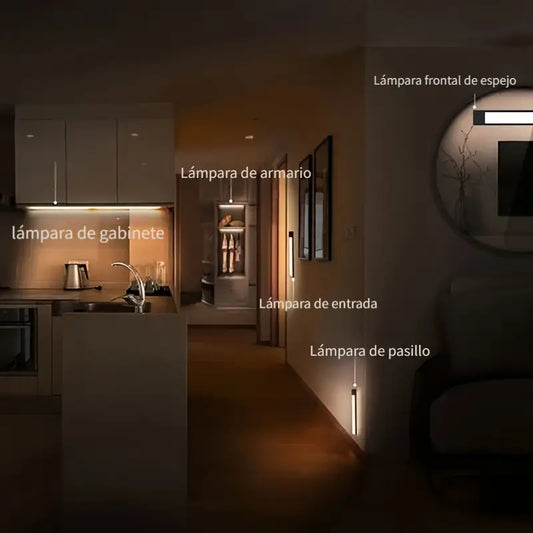 Barra Luz Sensor de Movimiento RECARGABLE