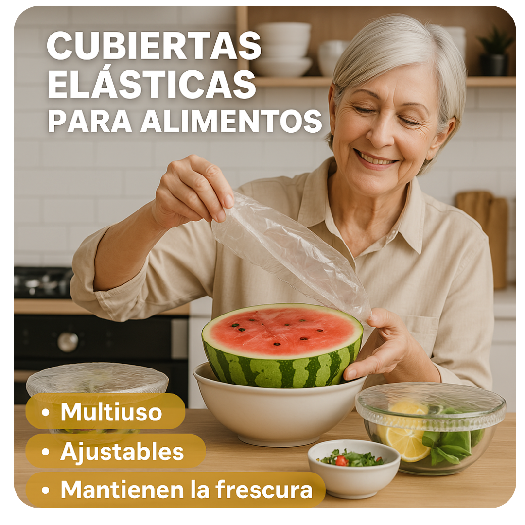 Dile adiós a la comida contaminada! 🪰 Protege tus alimentos con nuestras cubiertas Multiuso. 🍉⌛