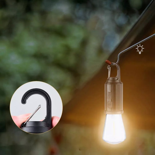 Pack 2 Ampolletas Recargable Solar/USB - Ideal para Camping