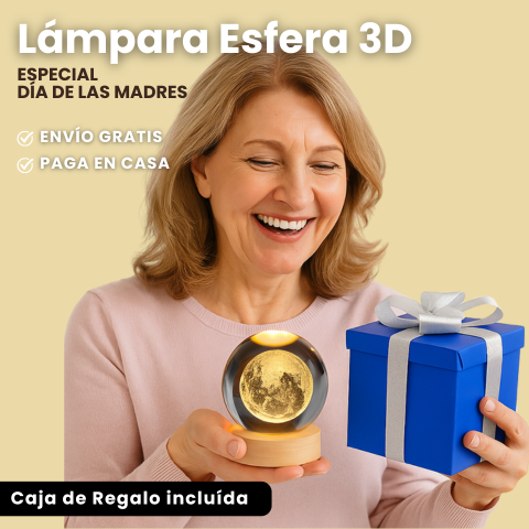 Lámpara Bola de Cristal 3D - Regalo LED Original