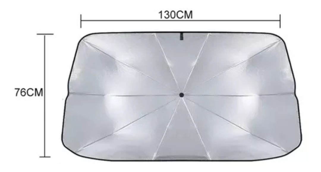 QuitaSol Sombrilla para Autos con Protección UV