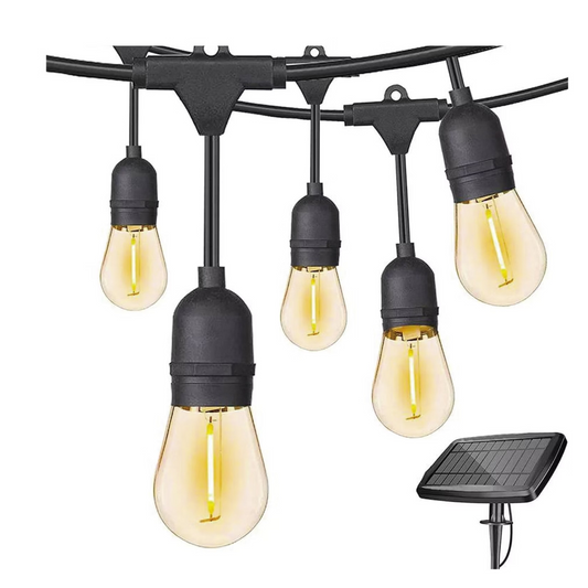 Guirnalda Solar con Ampolletas Vintage - Okeipo