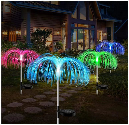 Estaca solar Medusa- luz multicolor