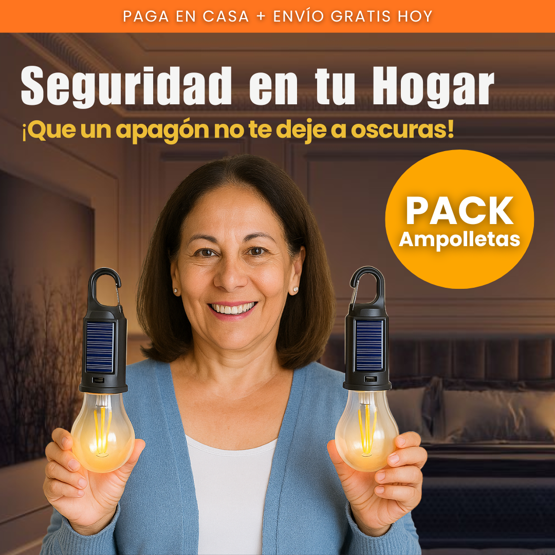 Pack Ampolletas Solar/USB - Iluminación ante cualquier emergencia