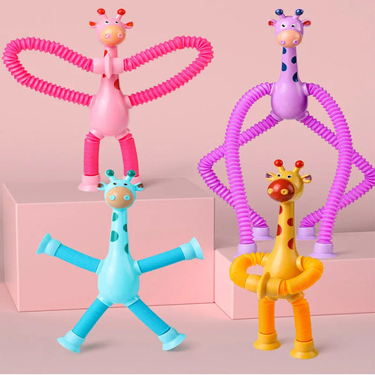 Pack 4 Juguetes Sensoriales colores surtidos- Jirafa o Robot