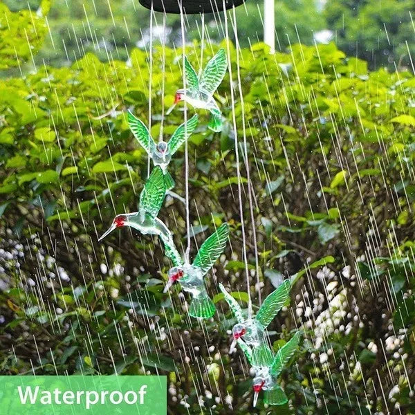 Colgante Solar Colibrí Luz Multicolor - Okeipo